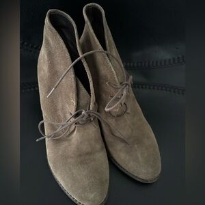 Women’s Tan Suede Booties - Francesco Morichetti